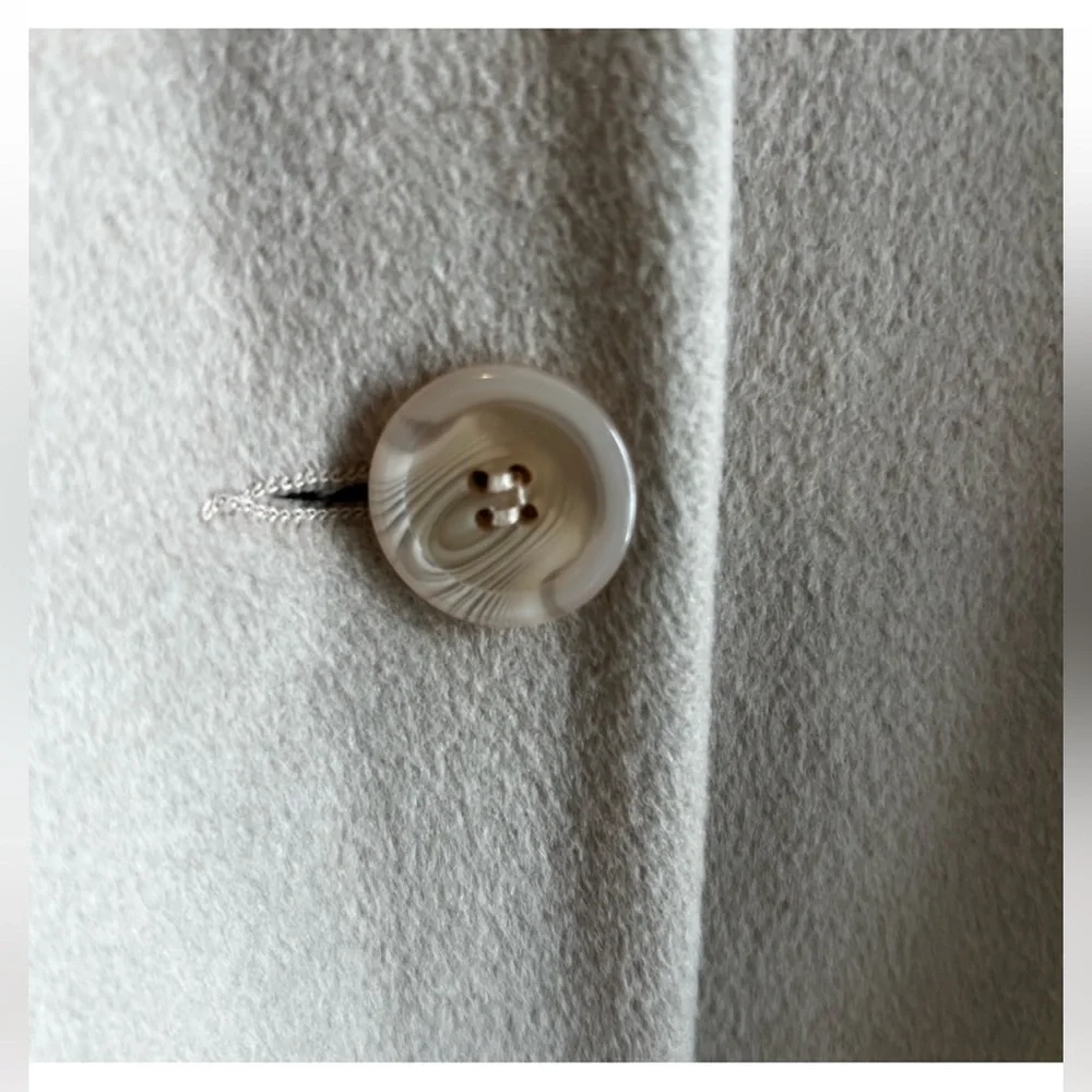 Vintage Talbots Tan Wool Trench Coat - Picture 4 of 8